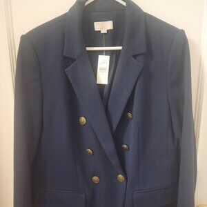 NWT Loft Women's Navy Blazer Size 12